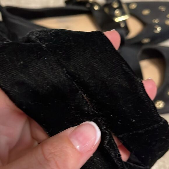 Zara Trafaluc Gothic Ballerina Flats with Ankle Straps - Picture 7 of 10